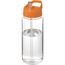 H2O Active® Octave Tritan 600 ml Sportflasche mit Ausgussdeckel (transparent klar, orange) (Art.-Nr. CA527326)