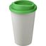 Americano® Eco 350 ml recycelter Becher (weiss, grün) (Art.-Nr. CA527773)