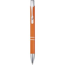 Moneta Druckkugelschreiber aus Aluminium (orange) (Art.-Nr. CA532127)