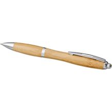 Nash Kugelschreiber aus Bambus (natur, silber) (Art.-Nr. CA534773)