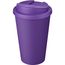 Americano® Eco 350 ml recycelter Becher mit auslaufsicherem Deckel (lila) (Art.-Nr. CA535266)
