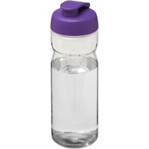 H2O Active® Base 650 ml Sportflasche mit Klappdeckel (transparent, lila) (Art.-Nr. CA536483)