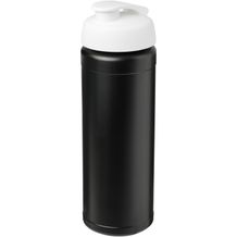 Baseline® Plus grip 750 ml Sportflasche mit Klappdeckel (schwarz, weiss) (Art.-Nr. CA537006)