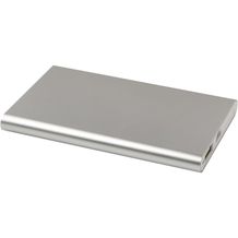 Pep 4000 mAh Type-C Powerbank aus recyceltem Aluminium (silber) (Art.-Nr. CA537123)