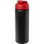 Baseline® Plus 750 ml Flasche mit Klappdeckel (schwarz, rot) (Art.-Nr. CA538582)