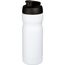 Baseline® Plus 650 ml Sportflasche mit Klappdeckel (weiss, schwarz) (Art.-Nr. CA541452)