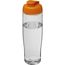 H2O Active® Tempo 700 ml Sportflasche mit Klappdeckel (transparent, orange) (Art.-Nr. CA543500)