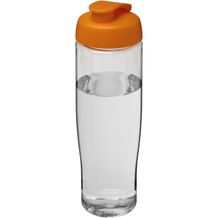 H2O Active® Tempo 700 ml Sportflasche mit Klappdeckel (transparent, orange) (Art.-Nr. CA543500)