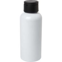 Trinity 600 ml RCS-zertifizierte Wasserflasche aus recyceltem Aluminium mit RPET-Deckel (Weiss) (Art.-Nr. CA547058)