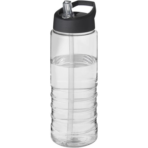 H2O Active® Treble 750 ml Sportflasche mit Ausgussdeckel (Art.-Nr. CA548382) - Einwandige Sportflasche mit geripptem...