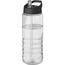 H2O Active® Treble 750 ml Sportflasche mit Ausgussdeckel (transparent, schwarz) (Art.-Nr. CA548382)
