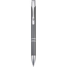 Moneta Kugelschreiber aus recyceltem Aluminium (Grau) (Art.-Nr. CA554560)