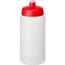 Baseline® Plus grip 500 ml Sportflasche mit Sportdeckel (transparent, rot) (Art.-Nr. CA559209)