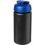 Baseline® Plus grip 500 ml Sportflasche mit Klappdeckel (schwarz, blau) (Art.-Nr. CA563157)