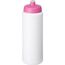 Baseline® Plus grip 750 ml Sportflasche mit Sportdeckel (weiss, rosa) (Art.-Nr. CA563289)