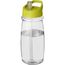 H2O Active® Pulse 600 ml Sportflasche mit Ausgussdeckel (transparent, limone) (Art.-Nr. CA564018)