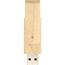 Rotate USB Stick aus Holz (hellbraun) (Art.-Nr. CA568120)