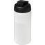 Baseline® Plus 500 ml Sportflasche mit Klappdeckel (transparent, schwarz) (Art.-Nr. CA573879)