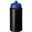 Baseline® Plus 500 ml Flasche mit Sportdeckel (schwarz, blau) (Art.-Nr. CA574245)