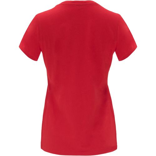 Capri T-Shirt für Damen (Art.-Nr. CA574426) - Tailliertes kurzärmeliges T-Shirt f...