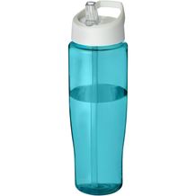 H2O Active® Tempo 700 ml Sportflasche mit Ausgussdeckel (aquablau, weiss) (Art.-Nr. CA574647)