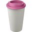 Americano® Eco 350 ml recycelter Becher (weiss, rosa) (Art.-Nr. CA574677)