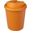 Americano® Espresso Eco 250 ml recycelter Isolierbecher mit auslaufsicherem Deckel (orange) (Art.-Nr. CA576734)