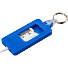 Kym Reifenprofilmesser Schlüsselanhänger aus recyceltem Material (blau) (Art.-Nr. CA581727)