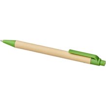 Berk Kugelschreiber aus recyceltem Karton und Mais (grün) (Art.-Nr. CA584560)