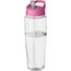 H2O Active® Tempo 700 ml Sportflasche mit Ausgussdeckel (transparent, rosa) (Art.-Nr. CA587685)