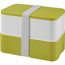 MIYO Doppel-Lunchbox (limone, weiss) (Art.-Nr. CA590060)