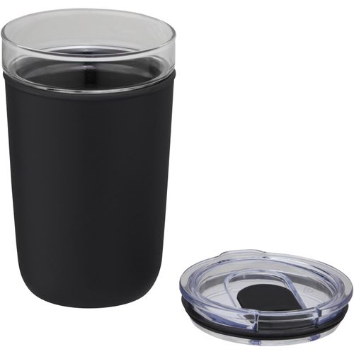 Bello 420 ml Glasbecher mit Außenwand aus recyceltem Kunststoff (Art.-Nr. CA600682) - Glasbecher, geschützt durch ein Gehäus...