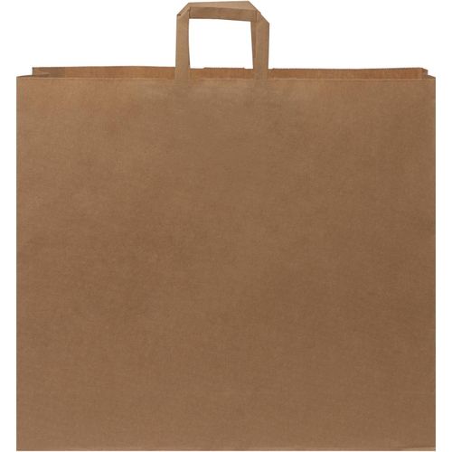 Kraftpapiertasche 90-100 g/m² mit flachen Griffen  XXL (Art.-Nr. CA601935) - XXL Kraftpapiertasche mit flachen...
