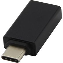 ADAPT USB C auf USB A 3.0 Adapter aus Aluminium (Schwarz) (Art.-Nr. CA611464)