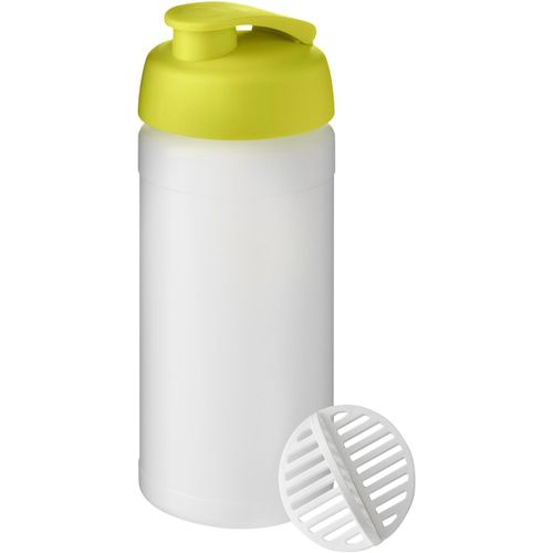 Baseline Plus 500 ml Shakerflasche (Art.-Nr. CA613744) - Einwandige Sportflasche mit Shaker-Ball...