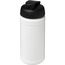 Baseline® Plus 500 ml Sportflasche mit Klappdeckel (weiss, schwarz) (Art.-Nr. CA616132)
