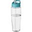 H2O Active® Tempo 700 ml Sportflasche mit Ausgussdeckel (transparent, aquablau) (Art.-Nr. CA616148)