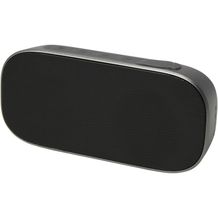 Stark 2.0 Bluetooth® Lautsprecher aus recyceltem Kunststoff, 5W, IPX5 (silber, schwarz) (Art.-Nr. CA622932)