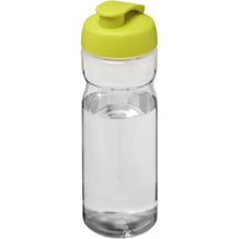 H2O Active® Base 650 ml Sportflasche mit Klappdeckel (transparent, limone) (Art.-Nr. CA623407)