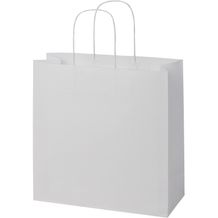 Kraftpapiertasche 120 g/m² mit gedrehten Griffen  XL (Weiss) (Art.-Nr. CA637424)