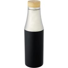 Hulan 540 ml Kupfer-Vakuum Isolierflasche mit Bambusdeckel (Schwarz) (Art.-Nr. CA638686)