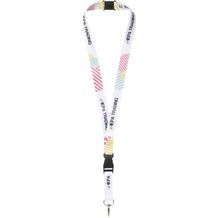 Balta Sublimation Lanyard (schwarz, weiss) (Art.-Nr. CA641409)