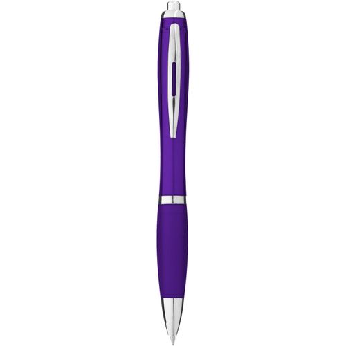 Nash Kugelschreiber mit farbigem Schaft und Griff (Art.-Nr. CA641540) - Kugelschreiber mit Klickmechanismus und...