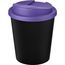 Americano® Espresso Eco 250 ml recycelter Isolierbecher mit auslaufsicherem Deckel (schwarz, lila) (Art.-Nr. CA642386)