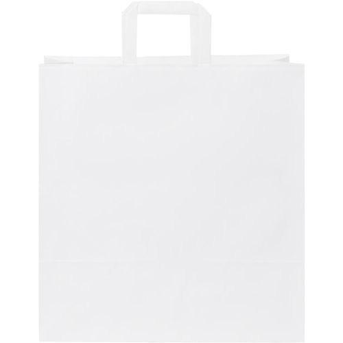 Kraftpapiertasche 80-90 g/m² mit flachen Griffen  XL (Art.-Nr. CA645562) - XL Kraftpapiertasche mit flachen Griffen...