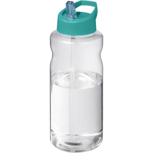 H2O Active® Big Base 1L Sportflasche mit Ausgussdeckel (Art.-Nr. CA647092) - Einwandige Sportflasche mit ergonomische...