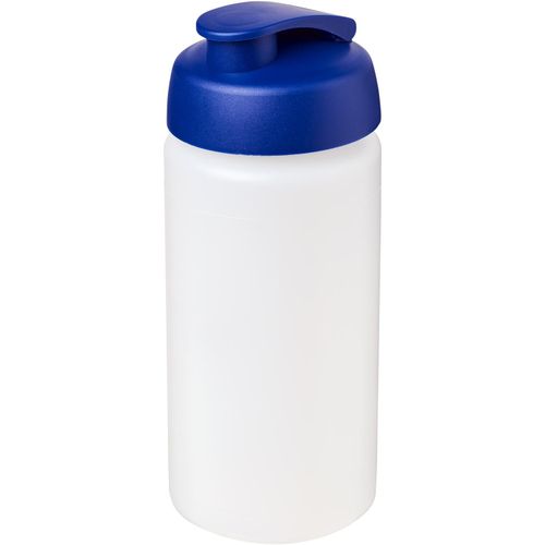 Baseline® Plus grip 500 ml Sportflasche mit Klappdeckel (Art.-Nr. CA651168) - Einwandige Sportflasche mit integriertem...