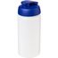 Baseline® Plus grip 500 ml Sportflasche mit Klappdeckel (transparent, blau) (Art.-Nr. CA651168)