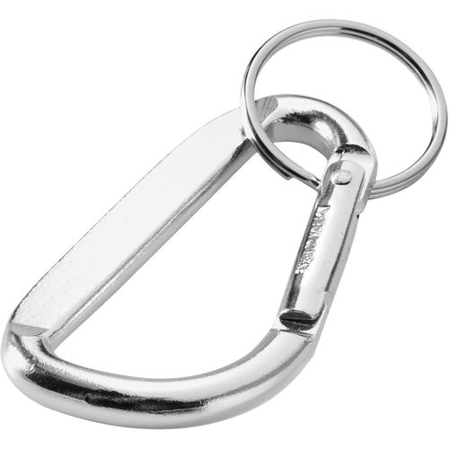 Timor Karabiner Schlüsselanhänger aus recyceltem Aluminium (Art.-Nr. CA654713) - Praktischer Karabiner-Schlüsselanhänge...