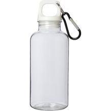 Oregon 400 ml RCS-zertifizierte Trinkflasche aus recyceltem Kunststoff mit Karabiner (Weiss) (Art.-Nr. CA656928)